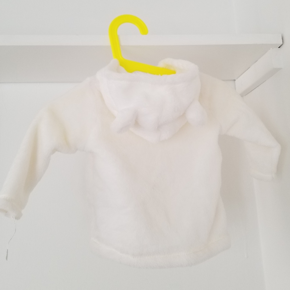 Baby Plush Hoodie With Ears